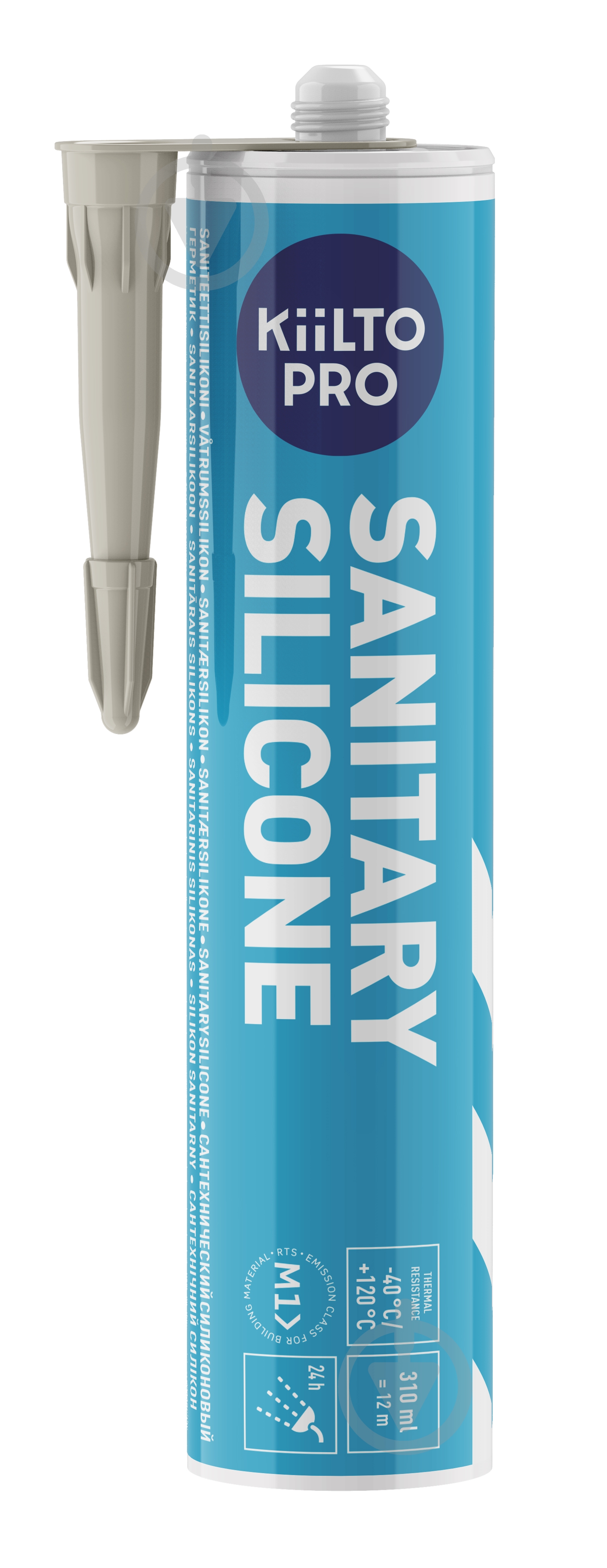 Герметик силіконовий Kiilto Sanitary 28 пісочний 310 мл - фото 1 Герметик силіконовий Kiilto Sanitary 28 пісочний 310 мл - фото 1