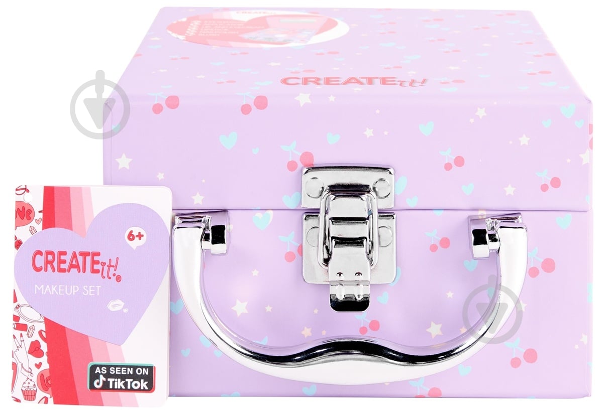 Набор детской декоративной косметики CREATE IT! в сиреневом кейсе на замке - фото 1 Набор детской декоративной косметики CREATE IT! в сиреневом кейсе на замке - фото 1