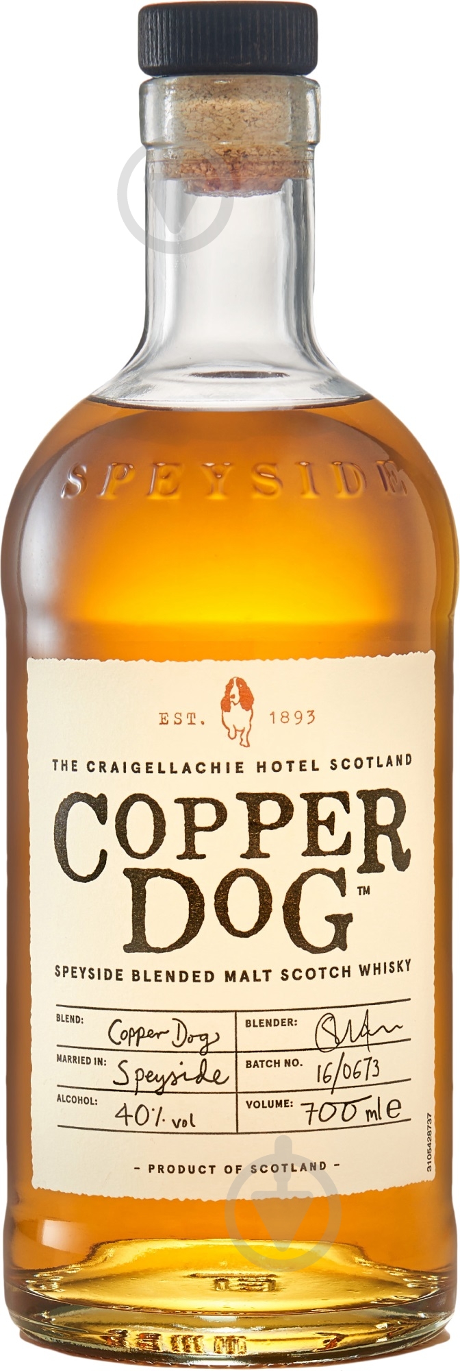 Виски Blended Malt Scotch Copper dog 0,7 л - фото 1