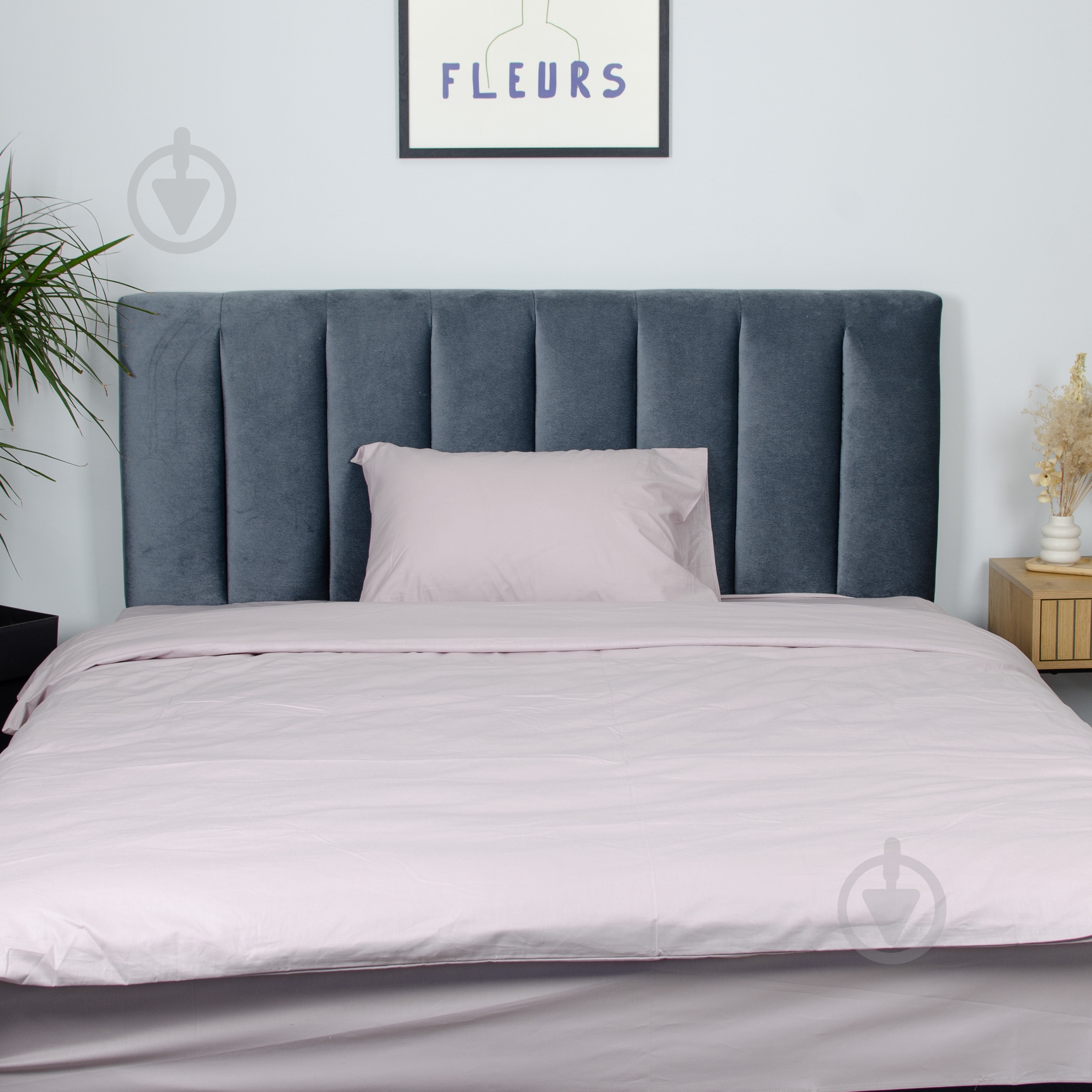 Пододеяльник Моно поплин 160x220 см пудровый - фото 4