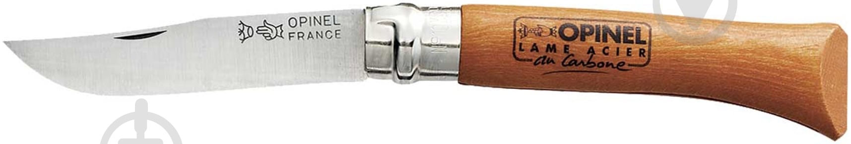 Нож складной Opinel №10 VRN (Carbone) 113100 - фото 1