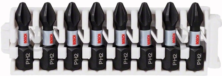 Набор бит Bosch Impact Control 25 мм PH2 8 шт. 2608522324 - фото 2