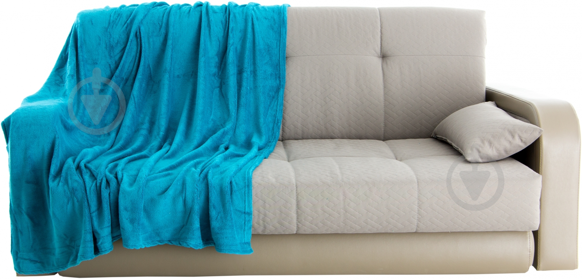 Плед 160x200 см темно-бірюзовий UP! (Underprice) - фото 1