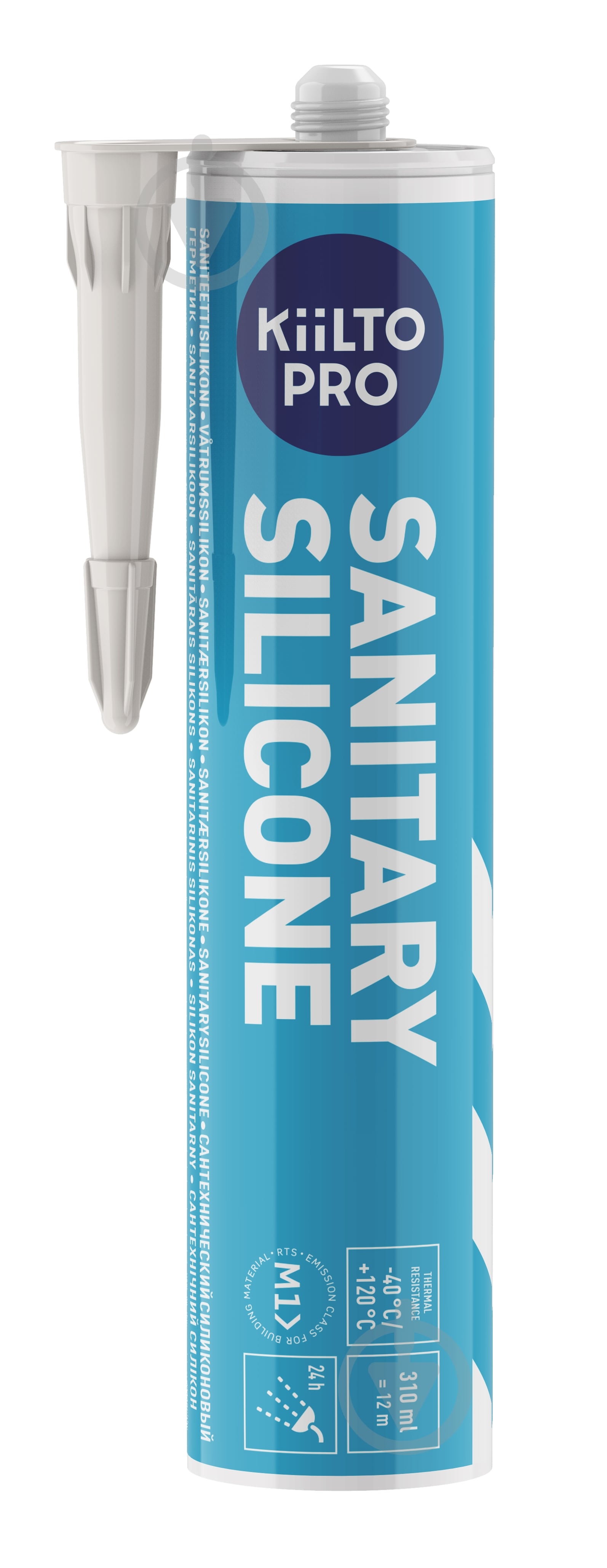 Герметик силіконовий Kiilto Sanitary 39 свiтлий мармур 310 мл - фото 1 Герметик силіконовий Kiilto Sanitary 39 свiтлий мармур 310 мл - фото 1