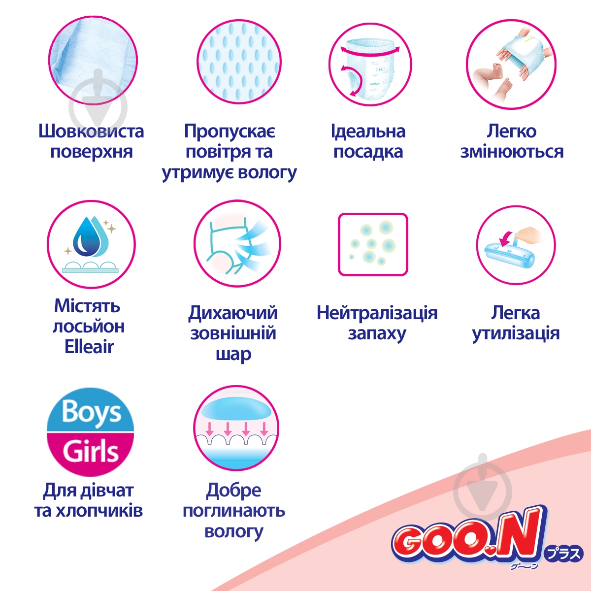 Подгузники-трусики Goo.N Plus M 6-12 кг 52 шт. - фото 10 Подгузники-трусики Goo.N Plus M 6-12 кг 52 шт. - фото 10