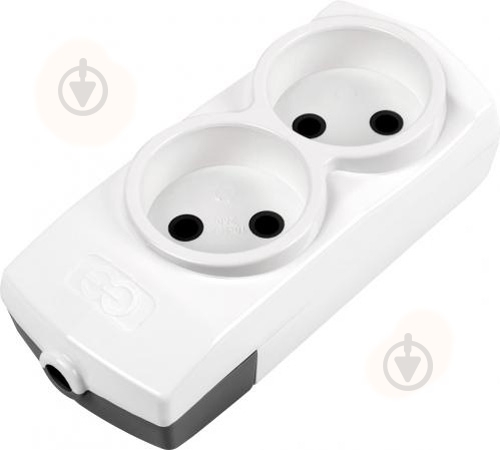 Колодка Gunsan без заземления 2 гн. без выключателя белый 01261100-001200 - фото 1 Колодка Gunsan без заземления 2 гн. без выключателя белый 01261100-001200 - фото 1