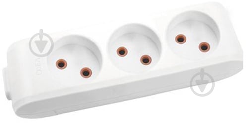 Колодка Viko без заземления 3 гн. без выключателя белый 90112300 - фото 1