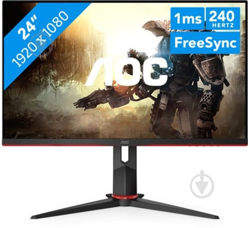 Монітор AOC 23,8" (24G2ZU/BK) - фото 1