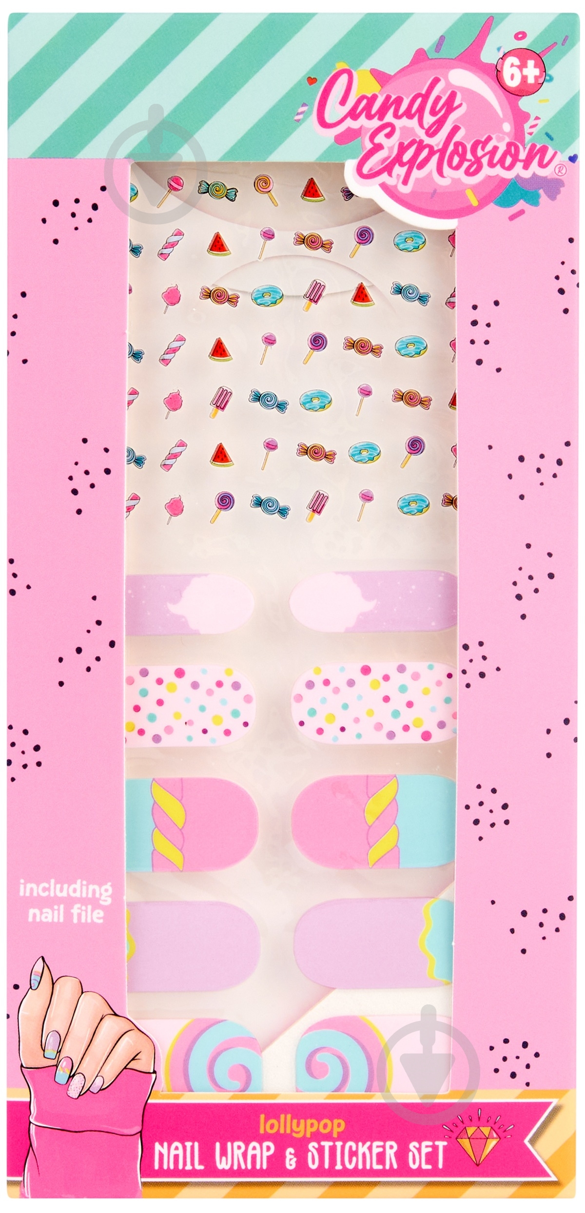 Набор для нейл-арта CREATE IT! 2 в 1 Lollypop - фото 1 Набор для нейл-арта CREATE IT! 2 в 1 Lollypop - фото 1