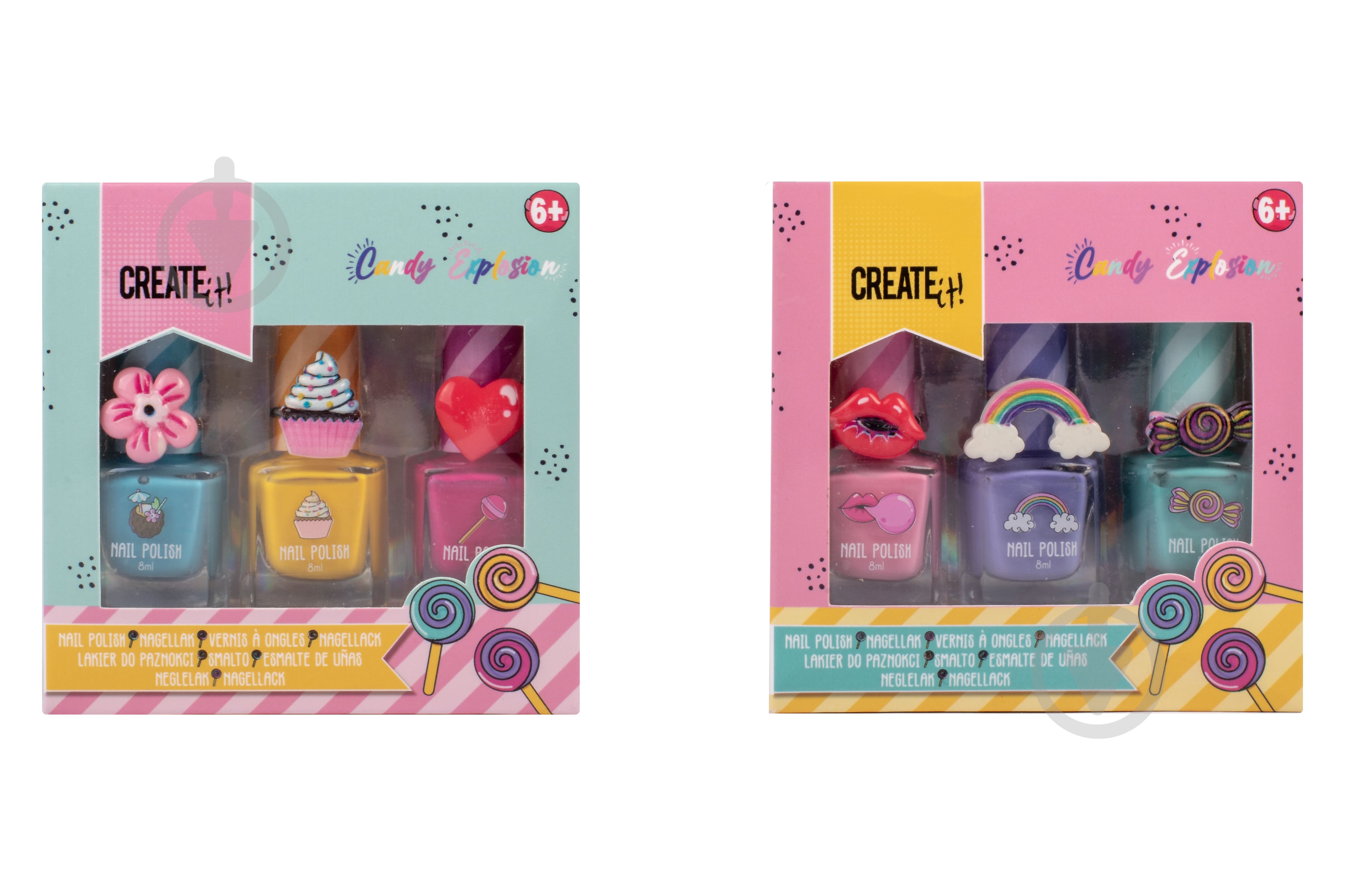 Набор лаков для ногтей CREATE IT! с колечками - фото 1 Набор лаков для ногтей CREATE IT! с колечками - фото 1