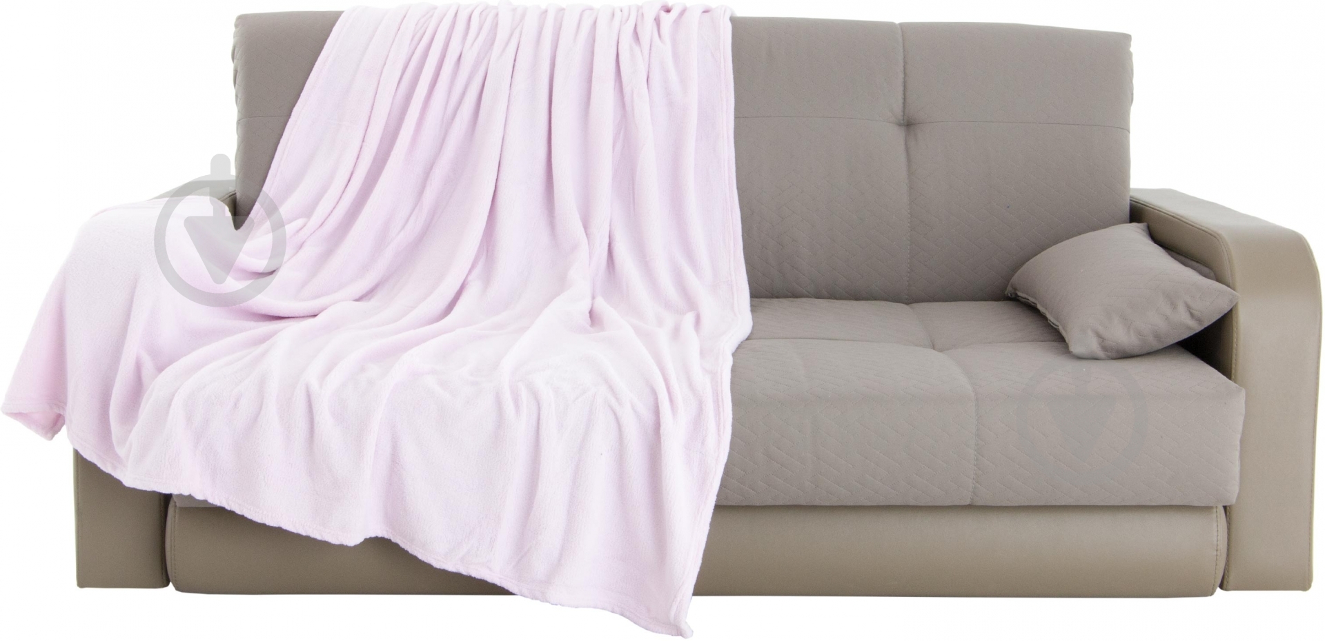 Плед Пудра 160x200 см розовый Underprice - фото 1