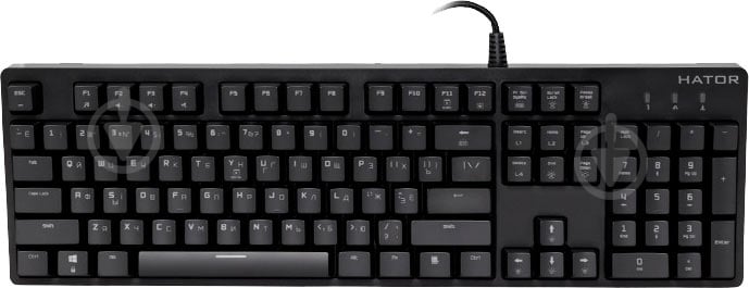 Клавиатура Hator USB Mechanical Red UA (HTK-606) black - фото 2