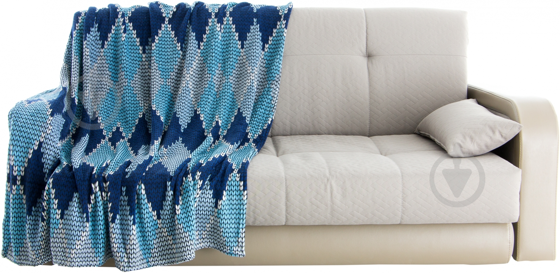 Плед Ромб 160x200 см синий Underprice - фото 1