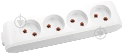 Колодка Viko без заземления 4 гн. без выключателя белый 90112400 - фото 1