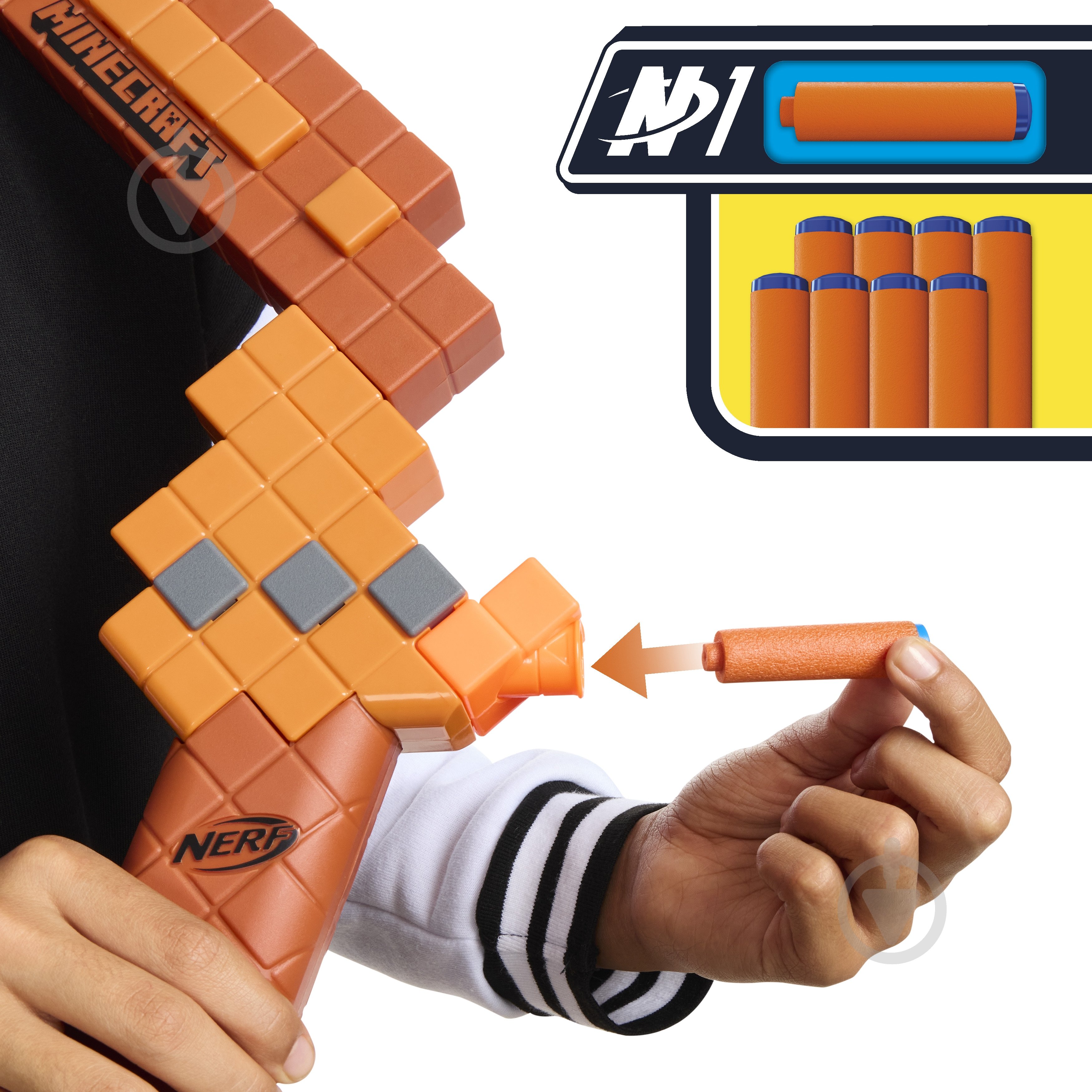 Бластер Nerf Лук серии Майнкрафт G1120 - фото 3 Бластер Nerf Лук серии Майнкрафт G1120 - фото 3