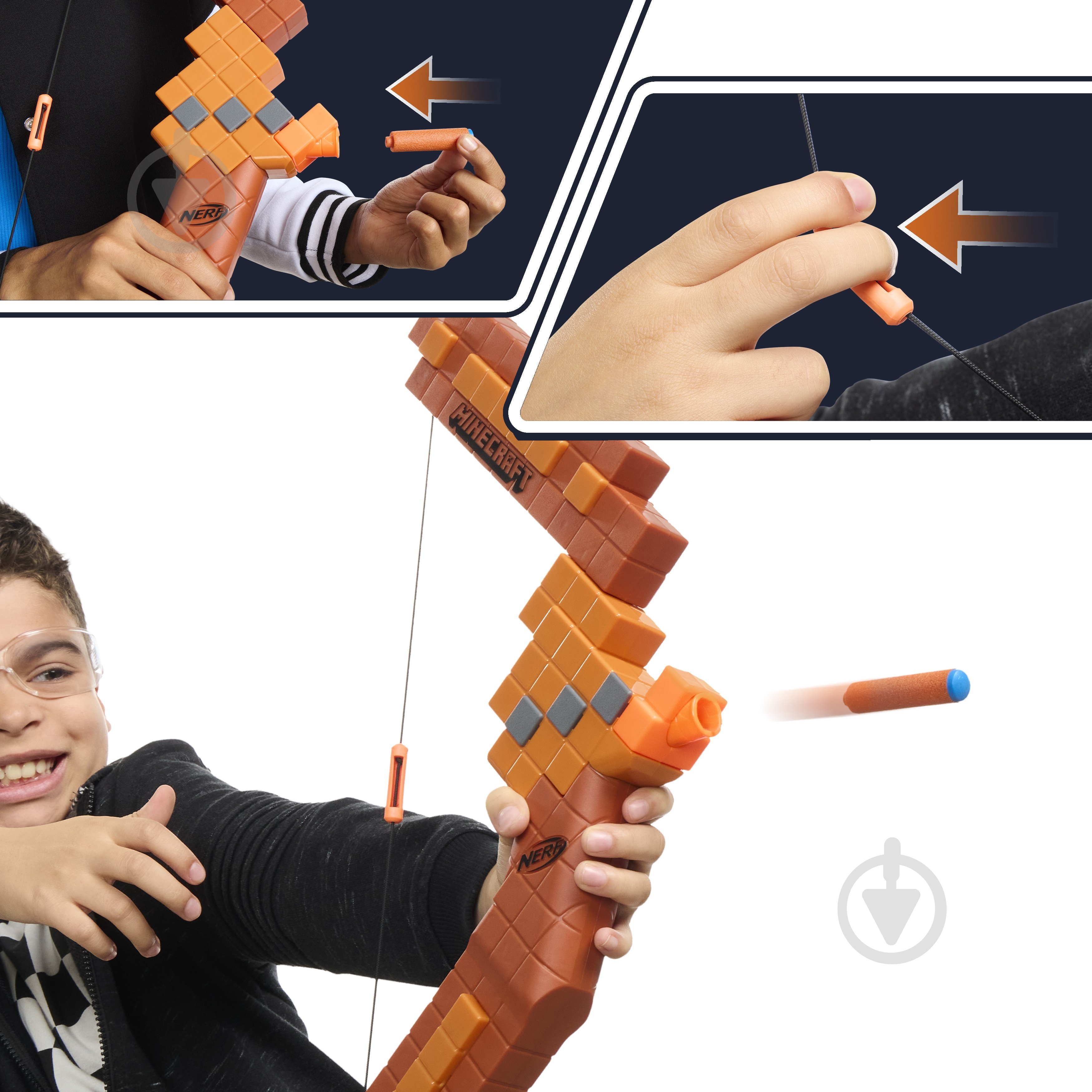 Бластер Nerf Лук серии Майнкрафт G1120 - фото 5 Бластер Nerf Лук серии Майнкрафт G1120 - фото 5