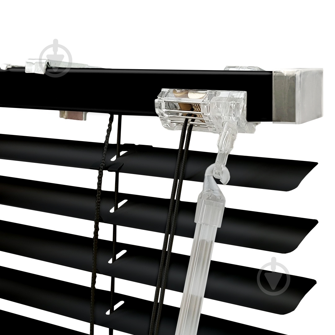 Жалюзі Rollotex алюмінієві горизонтальні з фіксацією 113х230 см чорні матові - фото 3 Жалюзі Rollotex алюмінієві горизонтальні з фіксацією 113х230 см чорні матові - фото 3