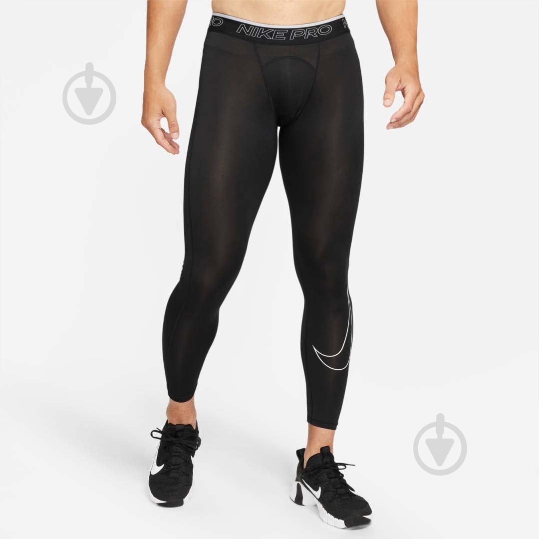 Лосины Nike DF TIGHT DD1913-010 р.XL черный - фото 1