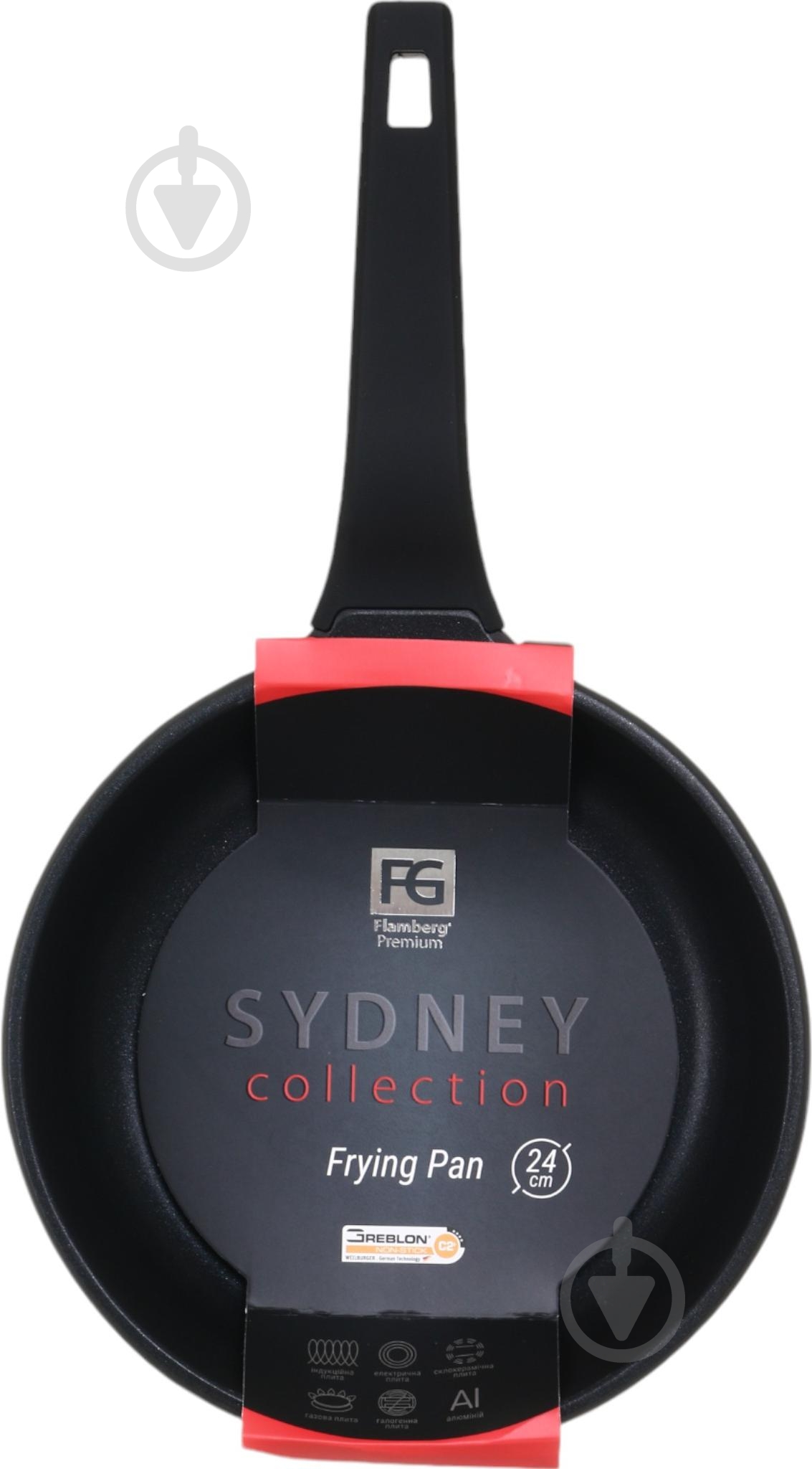 Сковорода Flamberg Premium Sydney 24 см Greblon C2+ - фото 1