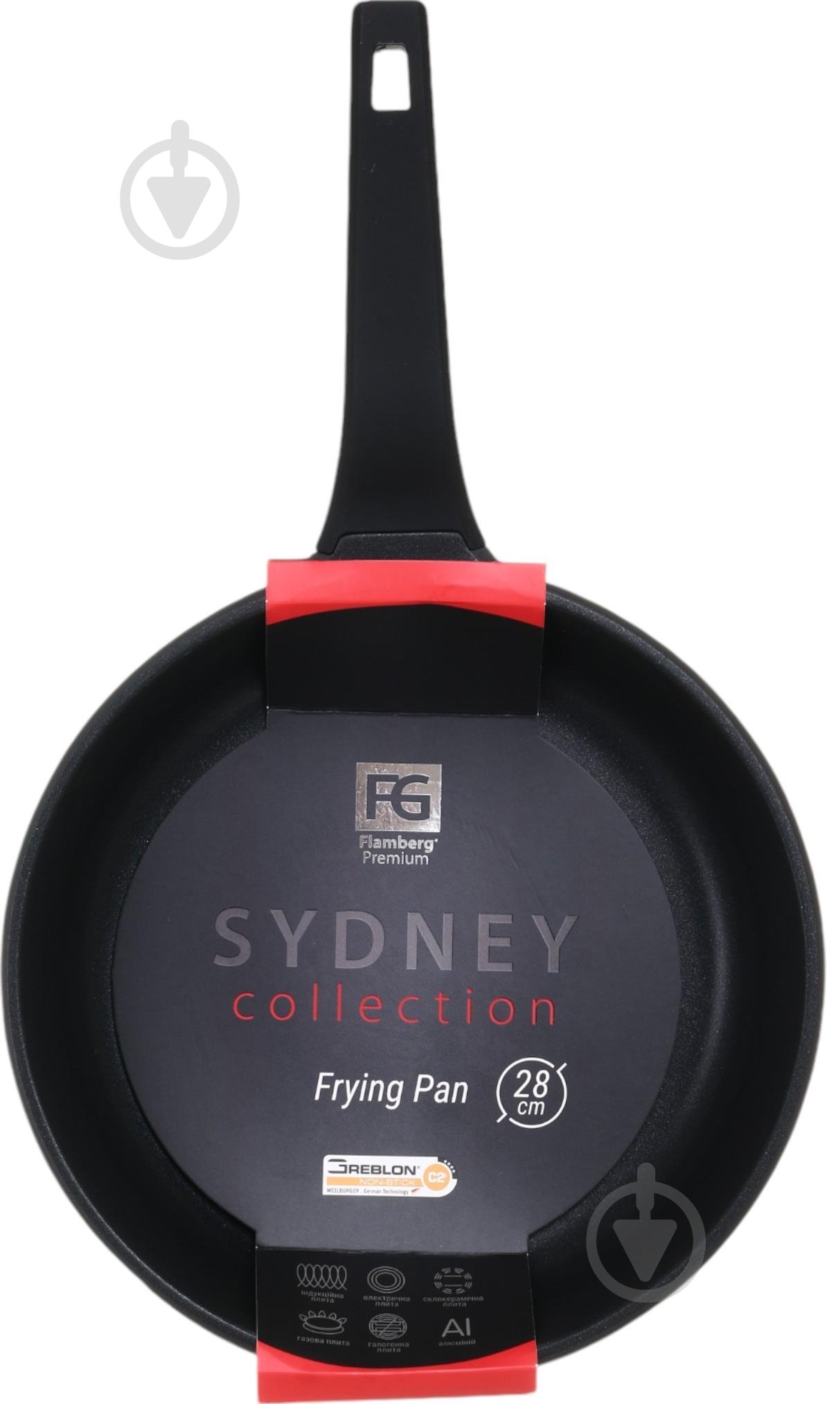 Сковорода Flamberg Premium Sydney 28 см Greblon C2+ - фото 1