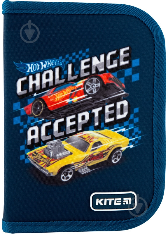 Пенал HW20-622-2 KITE синий с рисунком - фото 1