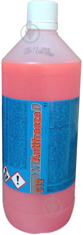Антифриз XT G12 Antifreeze D -80°C G12 концентрат 1 л червоний (ANTIFREEZE D 1L) - фото 1