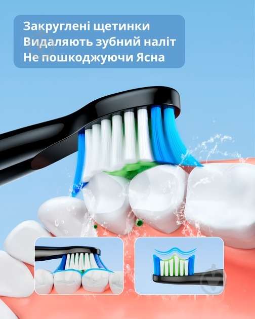 Насадки для электрической зубной щетки Bitvae Bit-D2-Bl - фото 3 Насадки для электрической зубной щетки Bitvae Bit-D2-Bl - фото 3