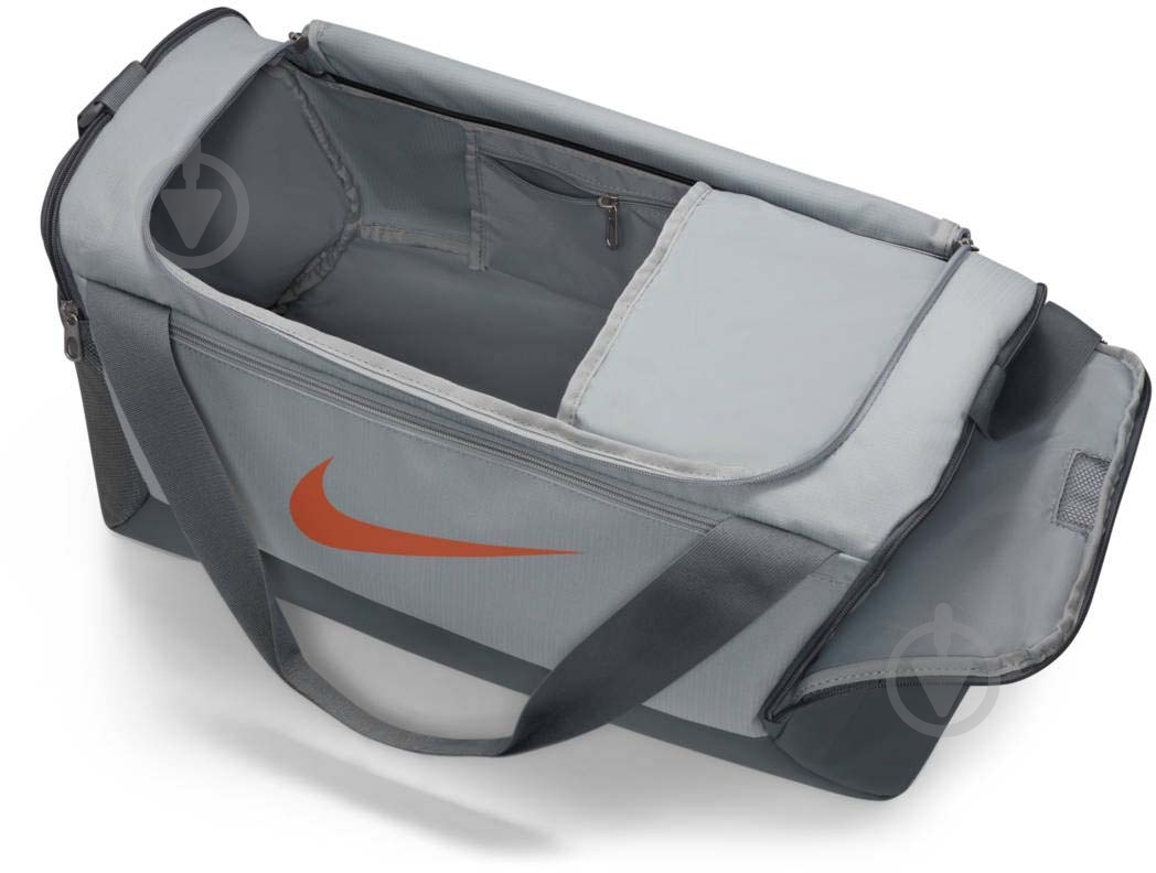Спортивная сумка Nike Brasilia 9.5 DM3976-077 60 л серый - фото 5