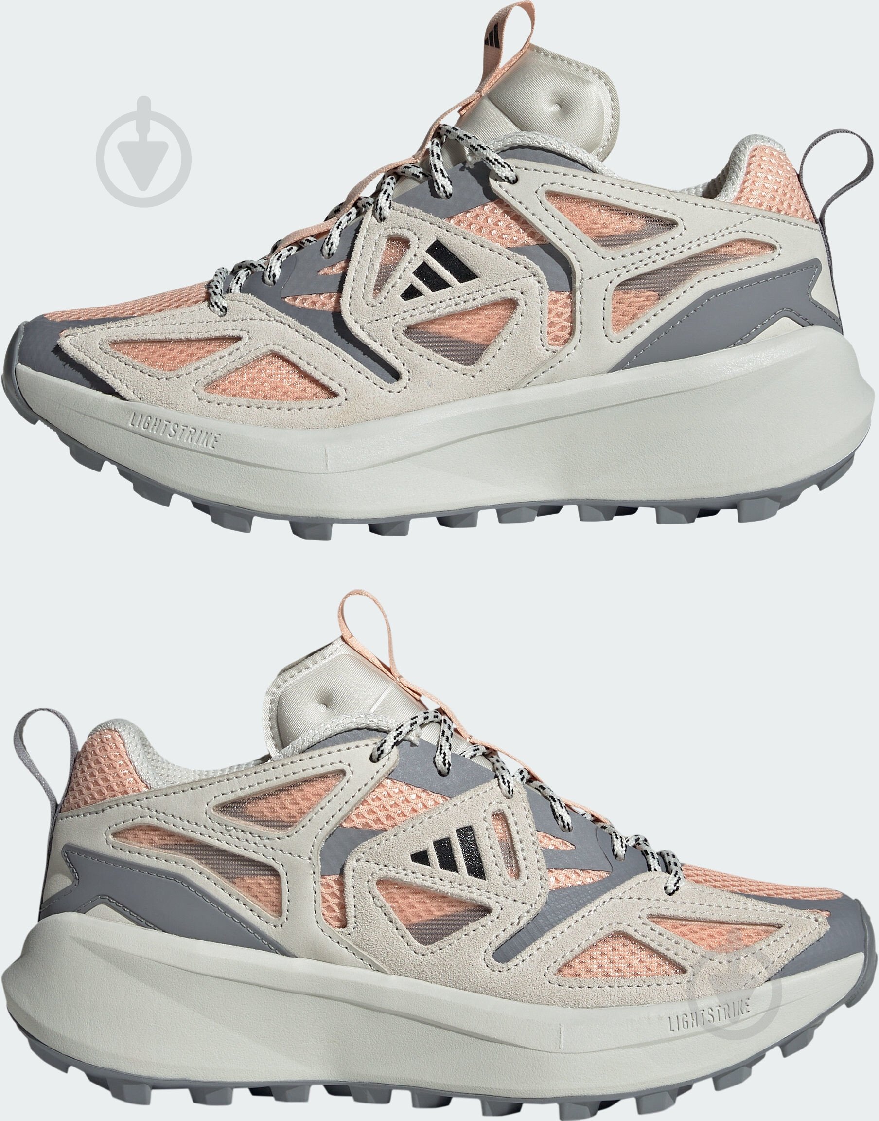 Кроссовки женские демисезонные Adidas KANTAI TRAIL JH6834 р.38 серо-розовые - фото 5
