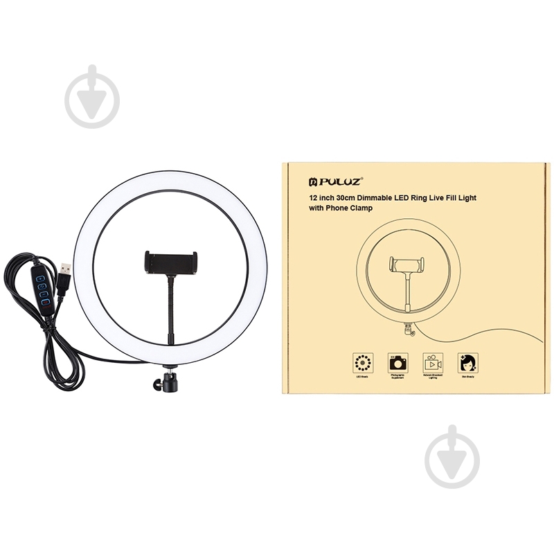 Кольцевой свет USB LED Puluz PU407 11.8" - фото 3