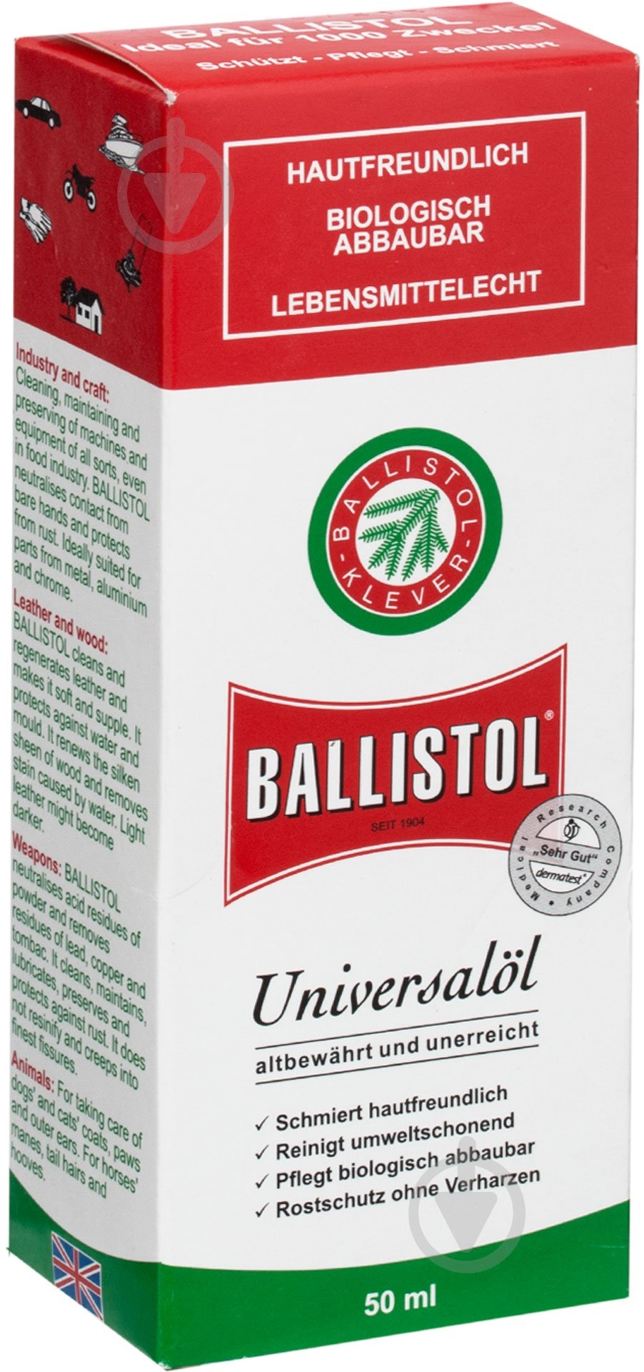 Засіб для чищення зброї Ballistol Clever 50мл. скло - фото 2