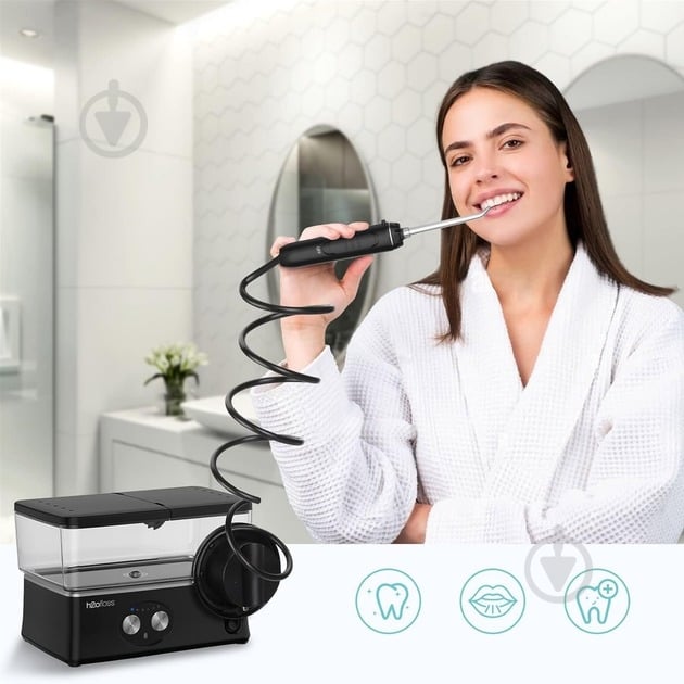 Ирригатор h2ofloss HF-3pro black - фото 3