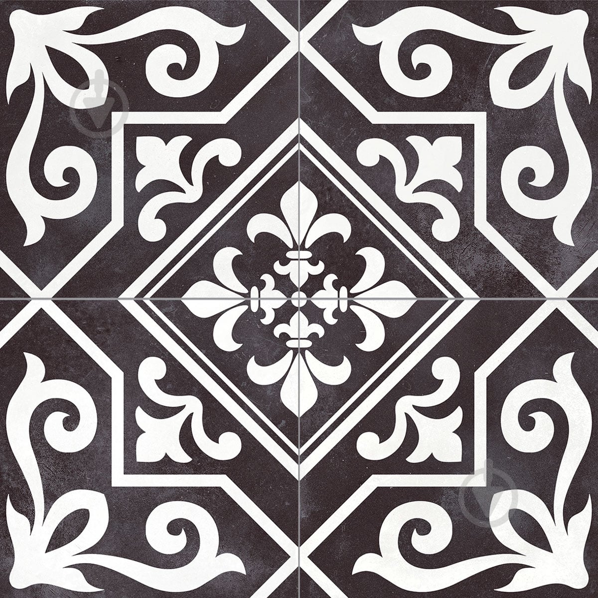 Плитка PERONDA Ayala Black Reverse 45,2x45,2 см - фото 1