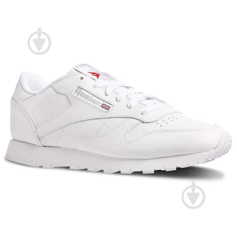 Кроссовки женские демисезонные Reebok CL LTHR 2232 р.36 белые - фото 1