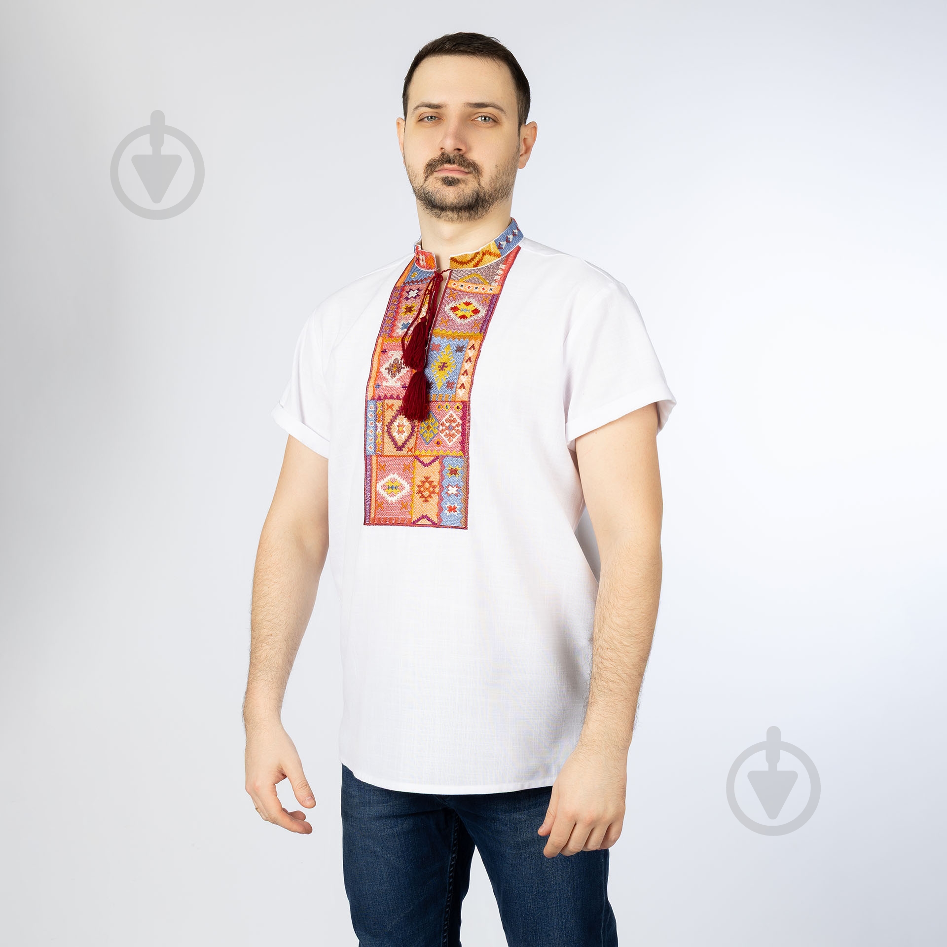 Вышиванка Эдельвика 08-26/09 белый р. S - фото 1