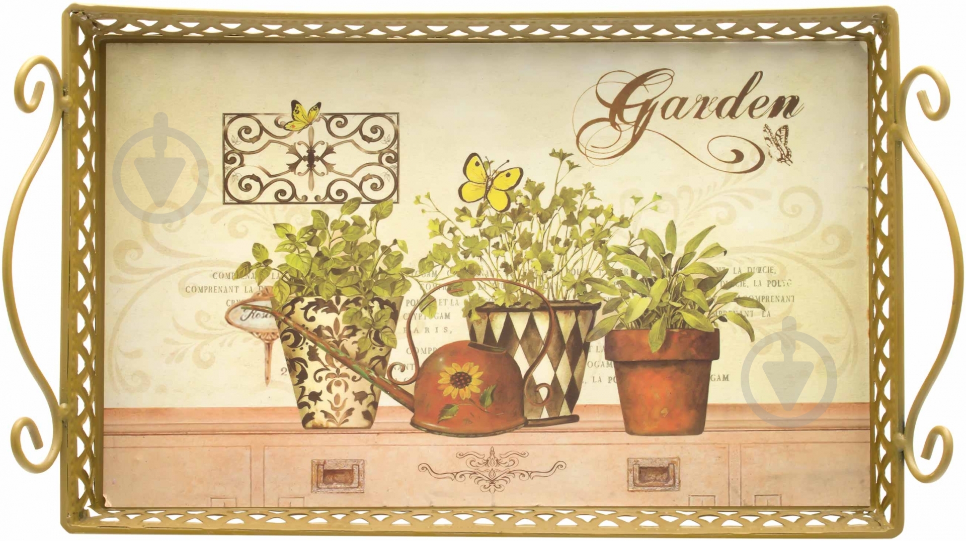 Поднос Garden 33x21x4 см W3692M - фото 1 Поднос Garden 33x21x4 см W3692M - фото 1