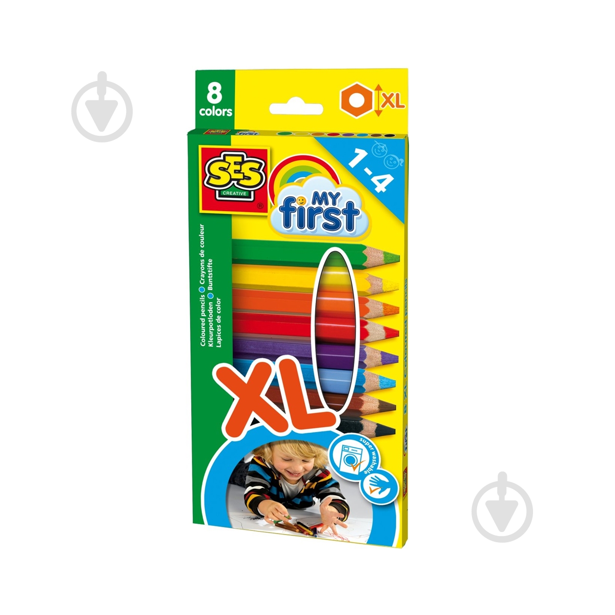 Олівці воскові My first Веселка 14416S SES - фото 1