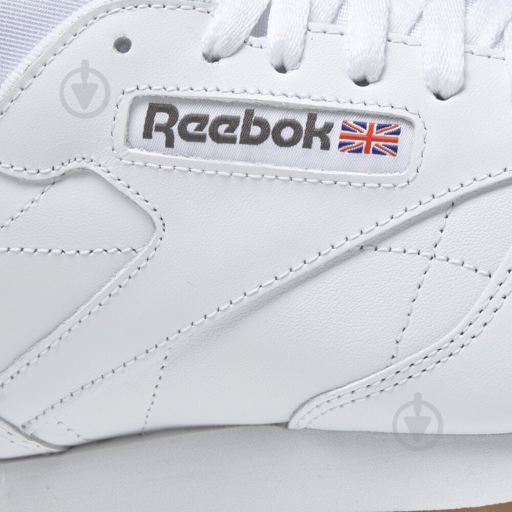 Кроссовки мужские демисезонные Reebok CL LTHR 49799 р.44,5 белые - фото 10