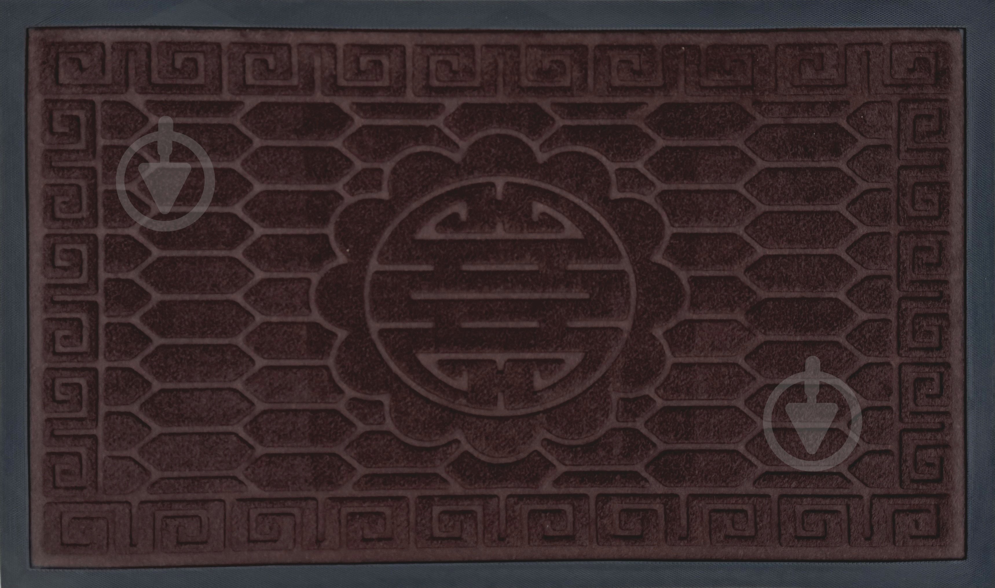 Коврик Relana R04 dark brown 45x75 см - фото 1