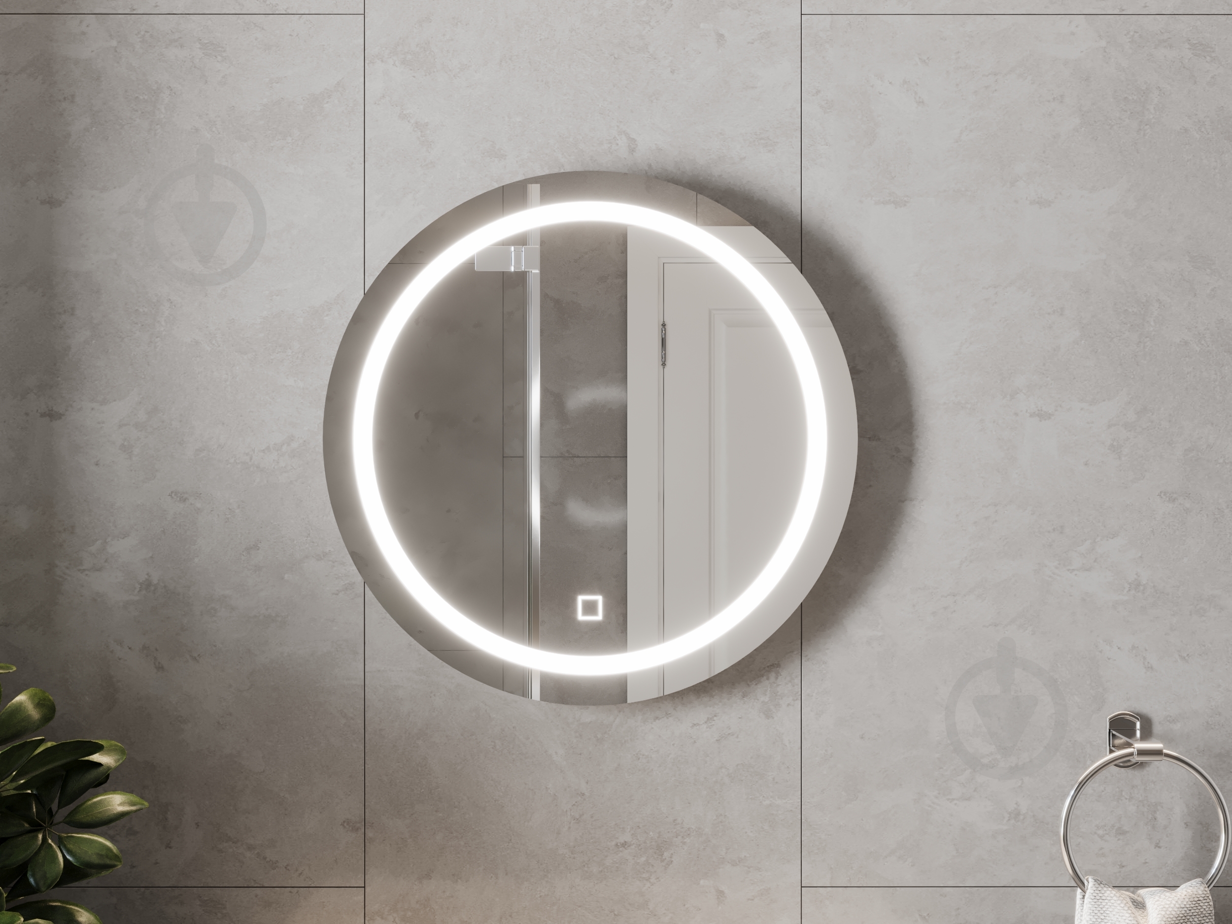 Зеркало ЮВЕНТА LED Murano с сенсором (Round) d 600 мм MrMR-60 - фото 4