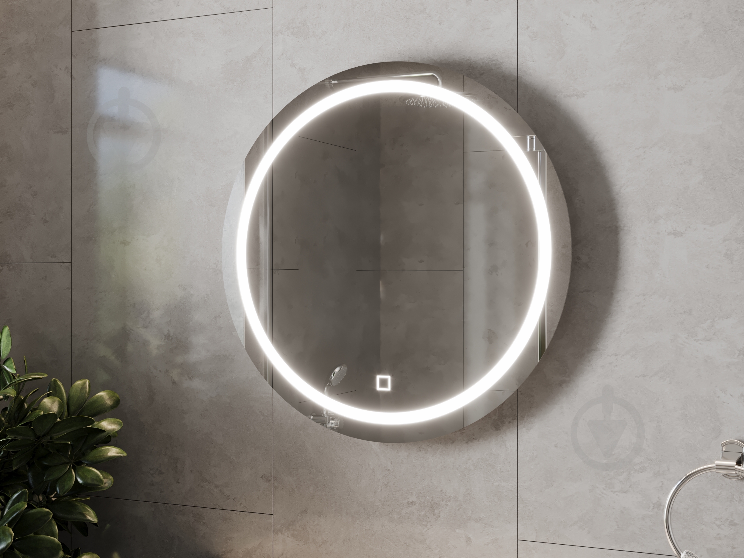 Зеркало ЮВЕНТА LED Murano с сенсором (Round) d 700 мм MrMR-70 - фото 3