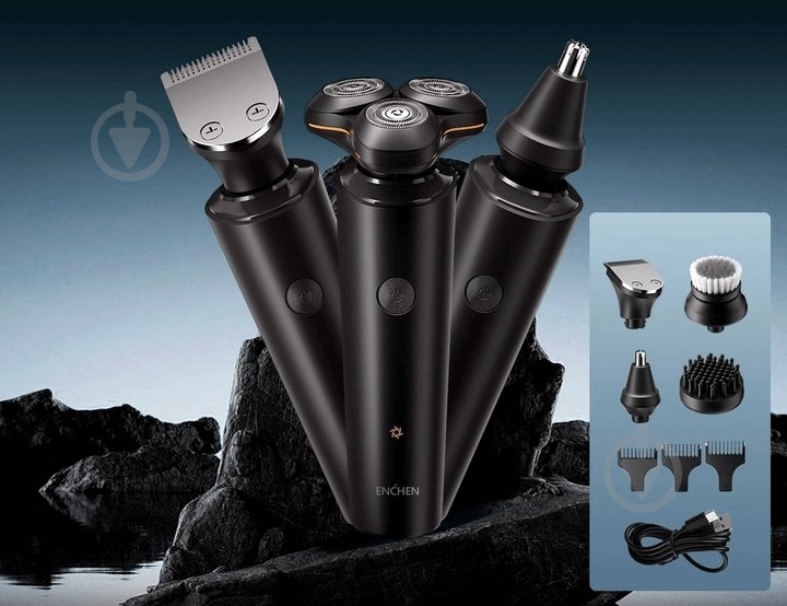 Электробритва ENCHEN 5в1 X8S-C 5W 600mAh Black - фото 2 Электробритва ENCHEN 5в1 X8S-C 5W 600mAh Black - фото 2