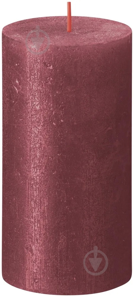 Свеча Рустик столбик SHIMMER 130/68 красный Bolsius - фото 1 Свеча Рустик столбик SHIMMER 130/68 красный Bolsius - фото 1