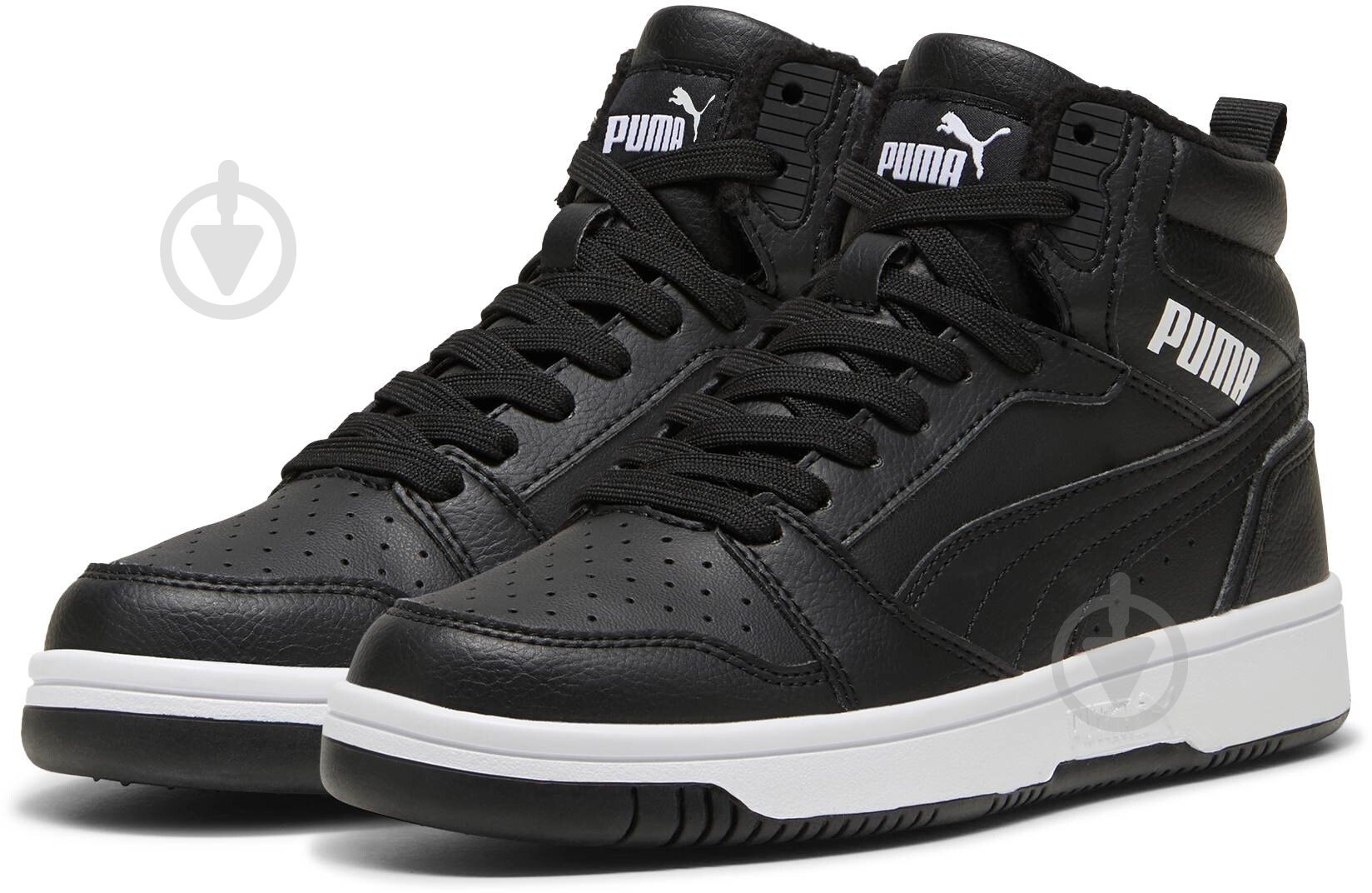 Черевики Puma Rebound V6 Mid WTR Jr 39468501 р.38 чорний - фото 3