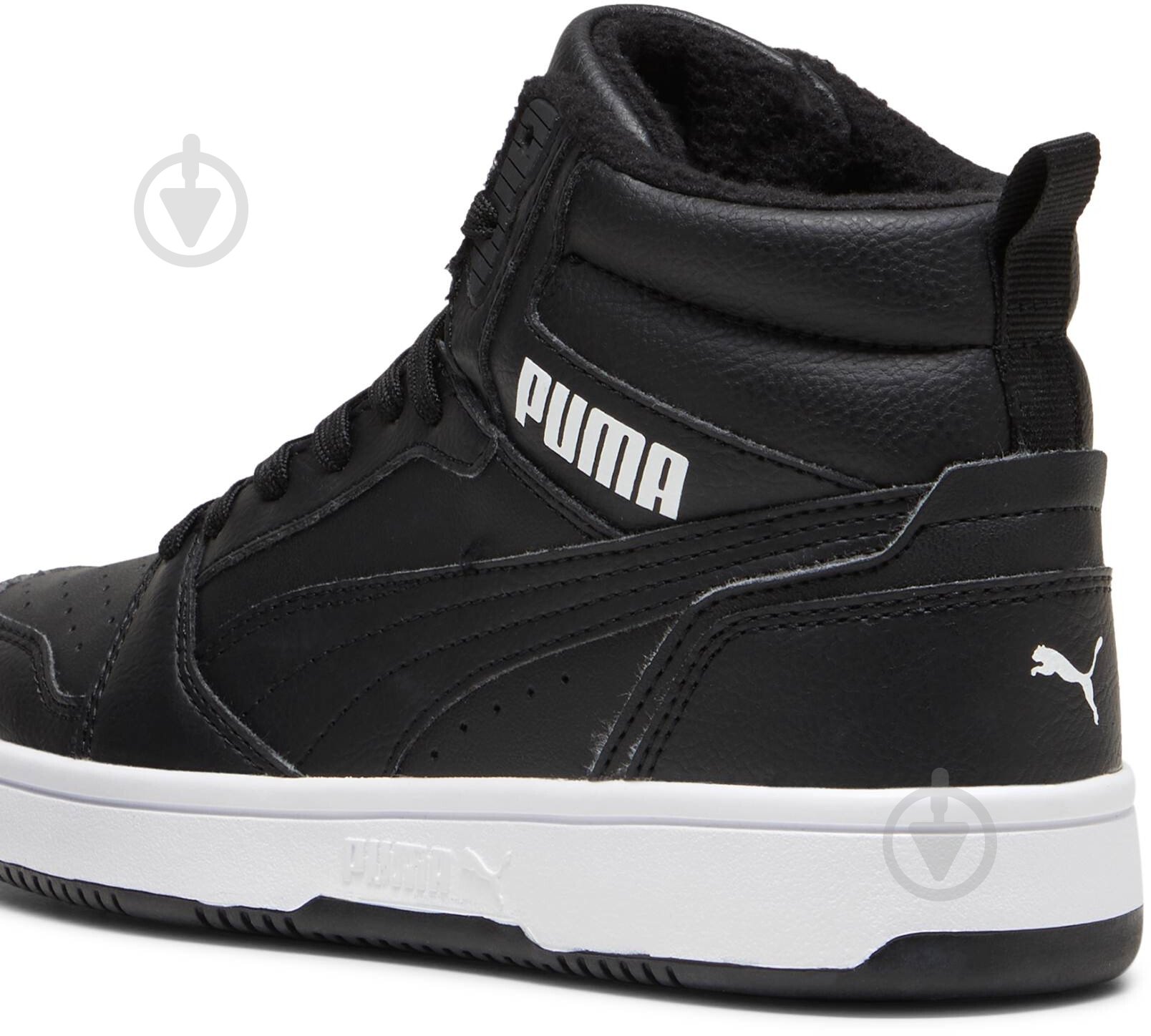Черевики Puma Rebound V6 Mid WTR Jr 39468501 р.38 чорний - фото 4