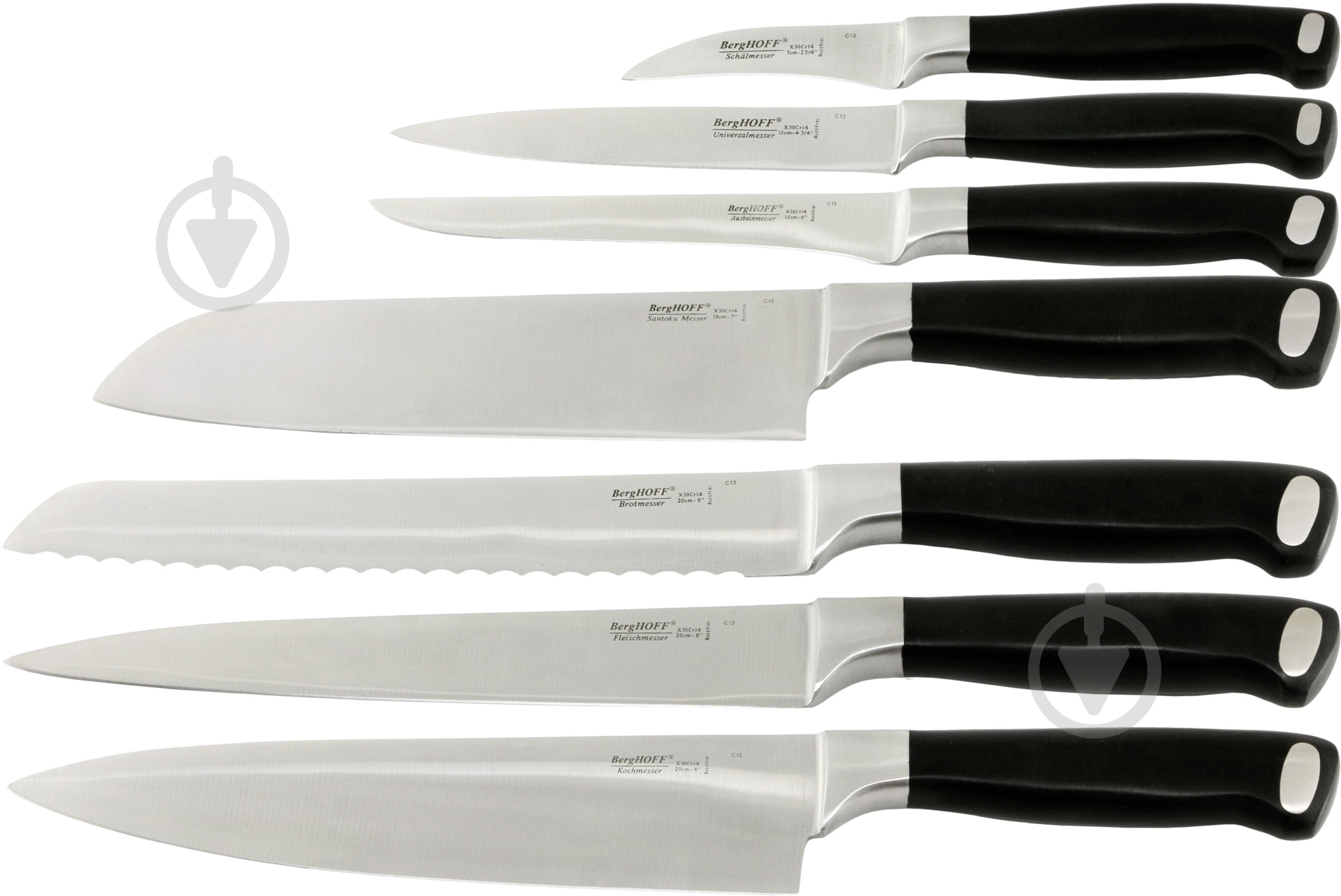 Набір ножів у колоді BergHOFF Bistro 8 предметів 4410020 - фото 2 Набір ножів у колоді BergHOFF Bistro 8 предметів 4410020 - фото 2