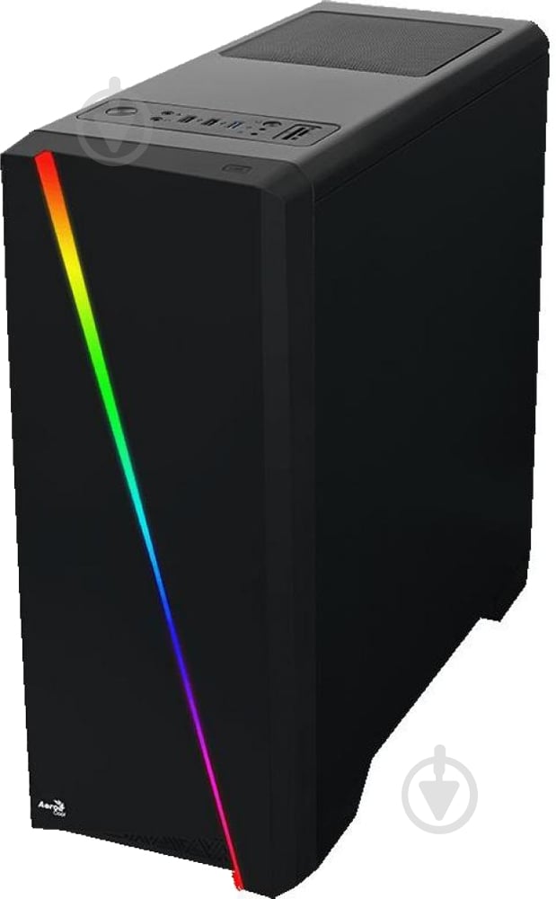 Корпус AeroCool Cylon Black Mid Tower RGB acrylic side panel (PGS CYLON) - фото 3 Корпус AeroCool Cylon Black Mid Tower RGB acrylic side panel (PGS CYLON) - фото 3