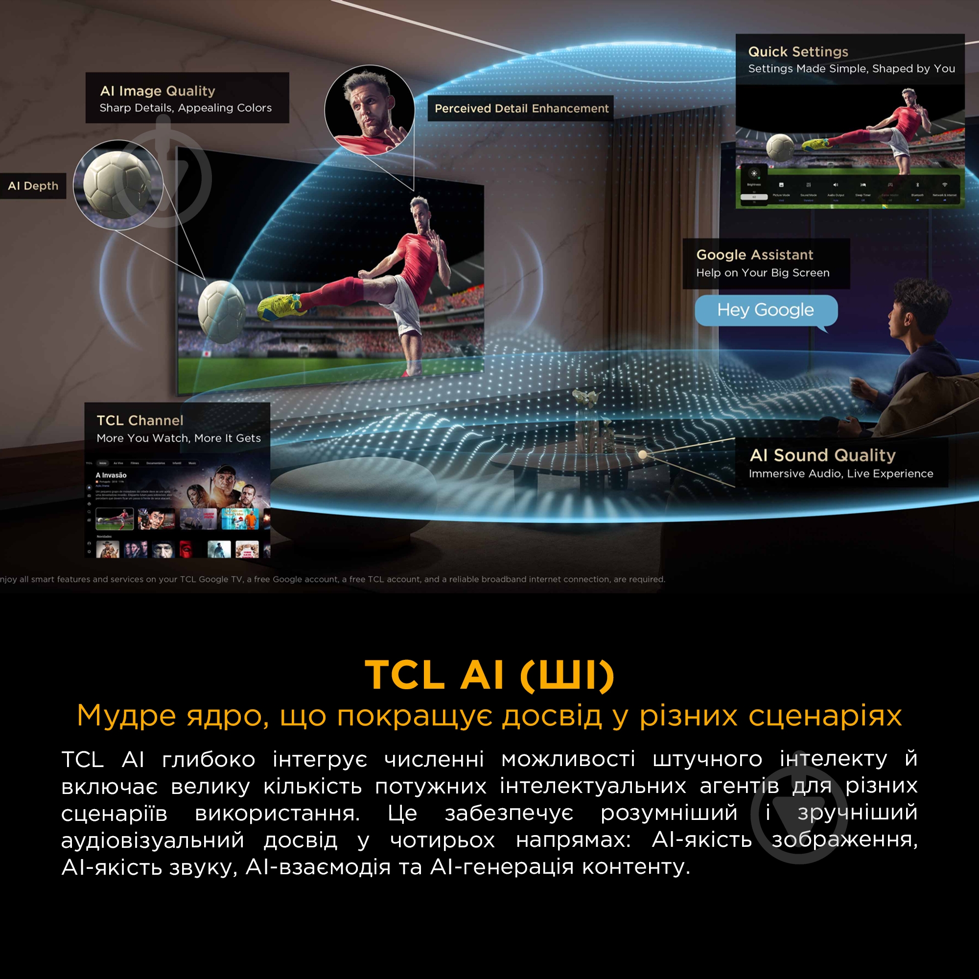 Телевізор TCL 85C8K - фото 12