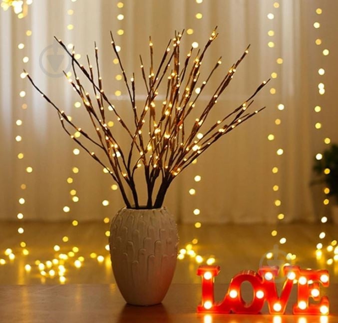 Led-подсветка Berger Ветка декоративная Led 20xкоричневый 2002-LS-20 Warm - фото 1