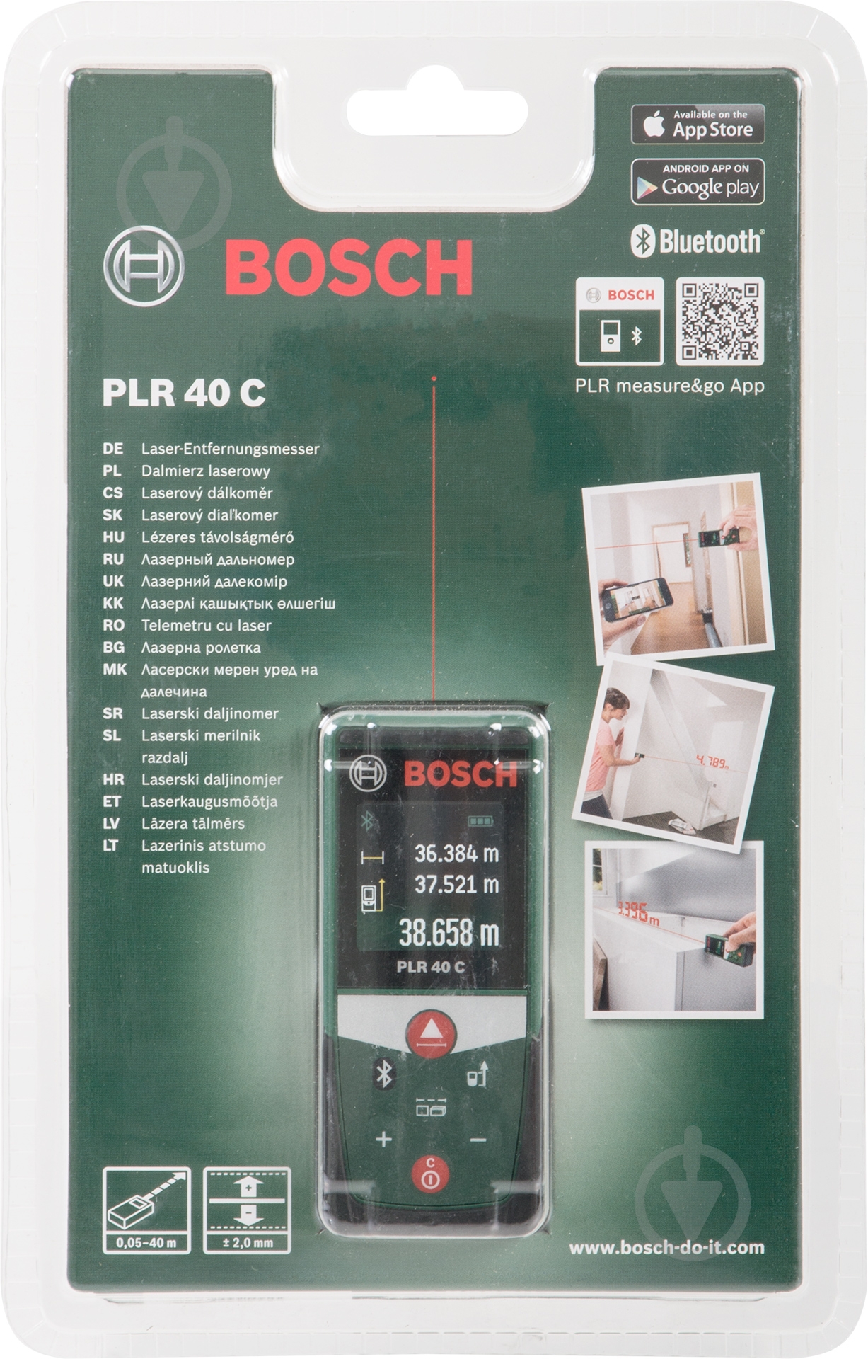 Далекомір лазерний Bosch PLR 40 C 0603672320 - фото 4 Далекомір лазерний Bosch PLR 40 C 0603672320 - фото 4